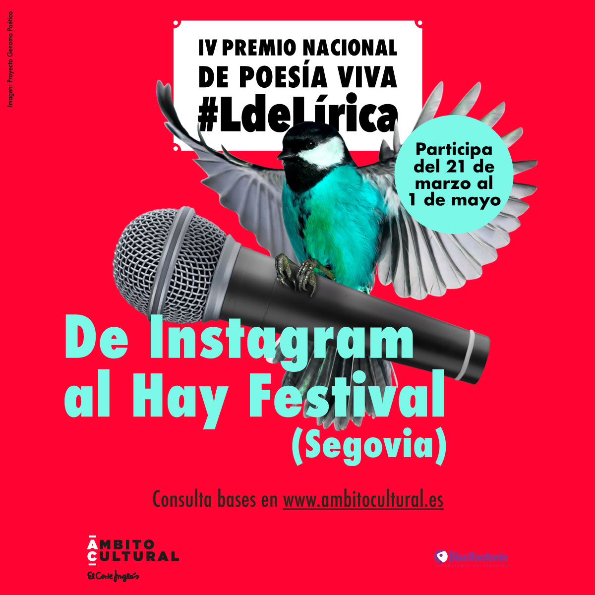 Imagen del evento IV Premio nacional de Poesía viva #LdeLírica
