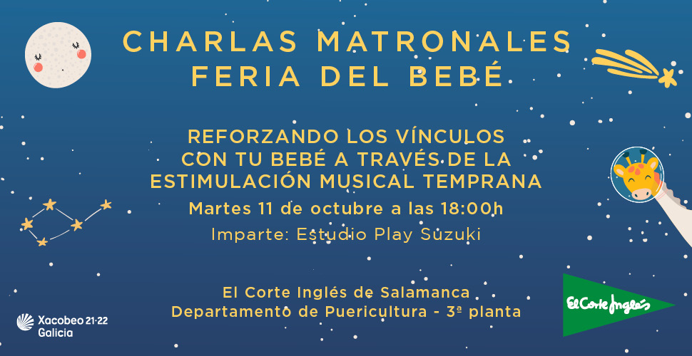 Imagen del evento CHARLAS FERIA DEL BEBÉ - 'REFORZANDO LOS VÍNCULOS CON TU BEBÉ A TRAVÉS DE LA ESTIMULACIÓN MUSICAL TEMPRANA'