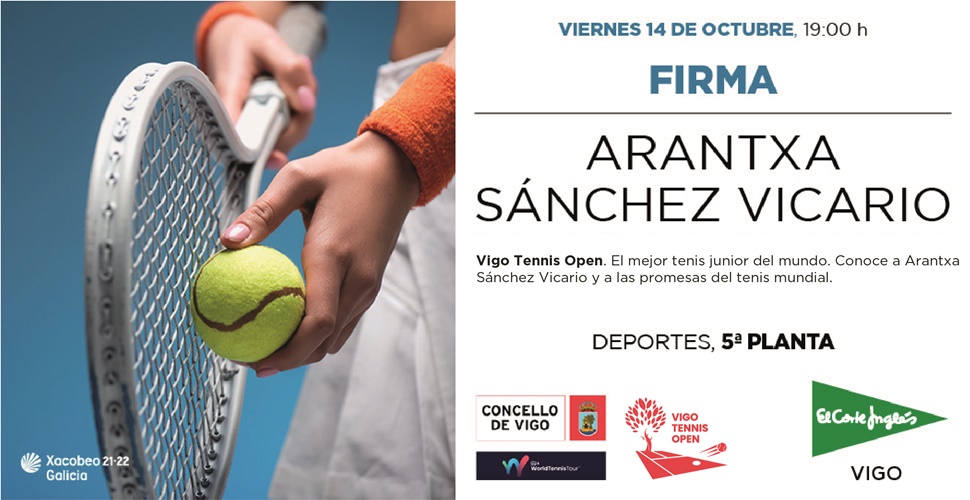 Imagen del evento Arancha Sánchez Vicario firmará junto con promesas del tenis mundial