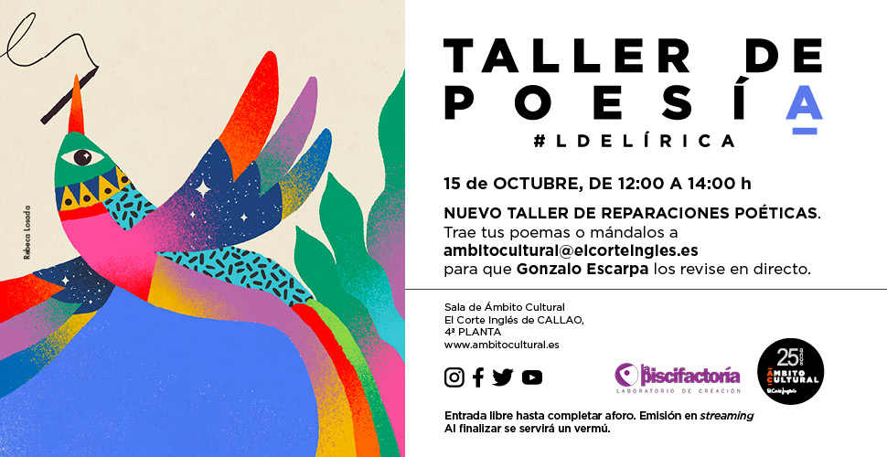 Imagen del evento Taller de Poesía #LdeLírica: Nuevo Taller de Reparaciones Poéticas