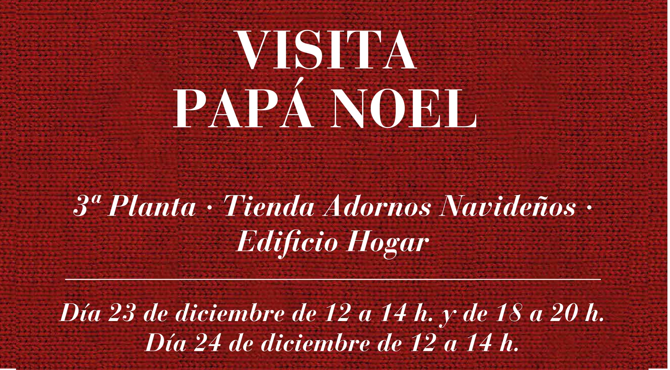 Imagen del evento VISITA PAPÁ NOEL