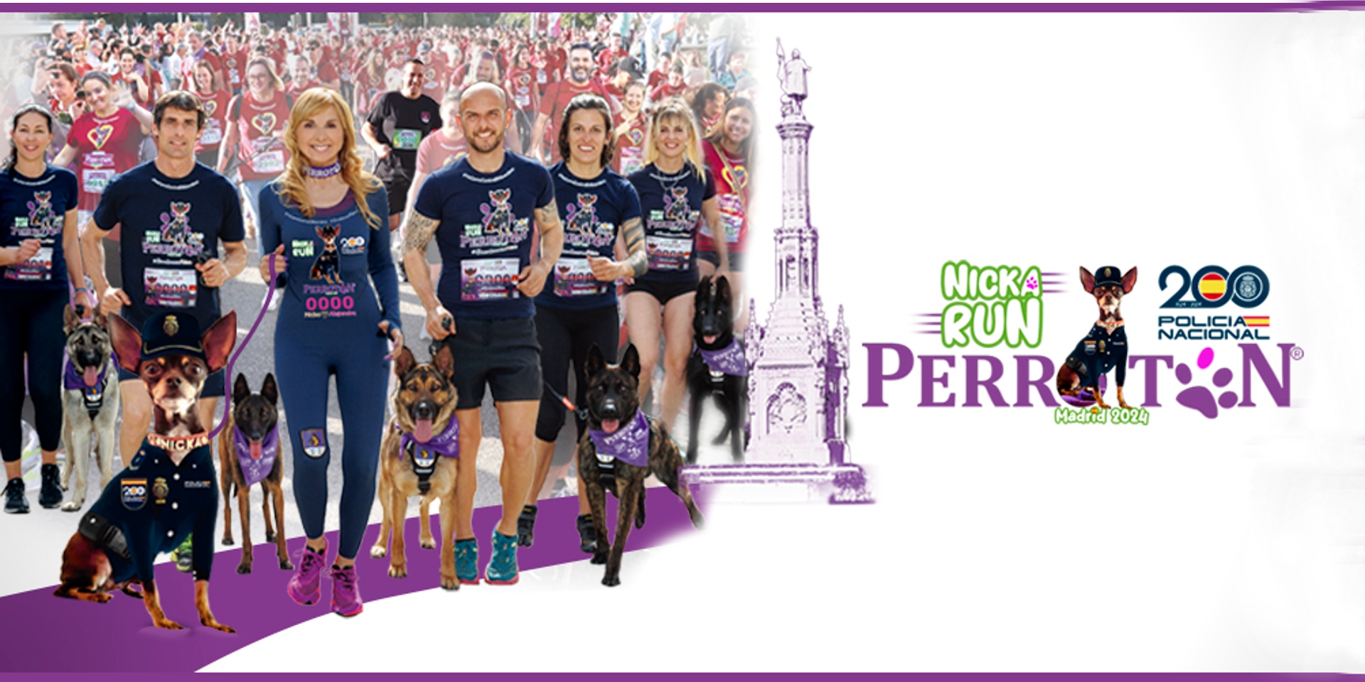 Perrotón Madrid 2024 Nicka Run & Bicentennial National Police: XIII Race for the Adoption and Responsible Ownership of Pets and against Animal Abandonment and Abuse