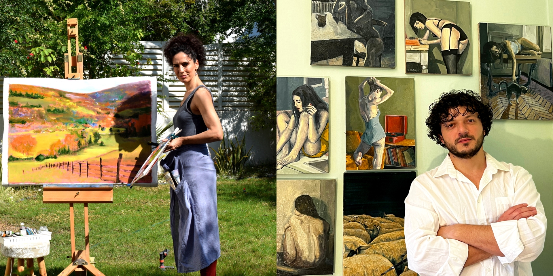 EXPOSICIÓN DE PINTURA “ENCUENTROS VISUALES“ DE CAROLINA CRESPO Y ALEX BAZUASHVILI