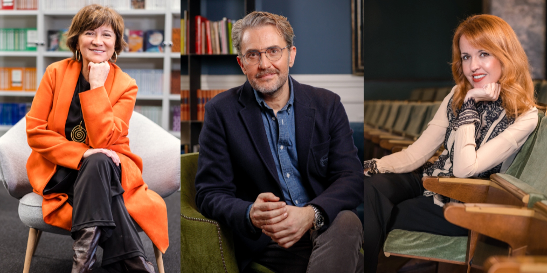 Round table with Nativel Preciado, Máximo Huerta and Vanessa Monfort, 30 years of literature