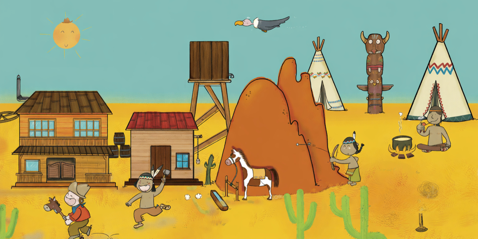 STORYTIME "COWBOYS AND INDIANS" CON KIDS&US