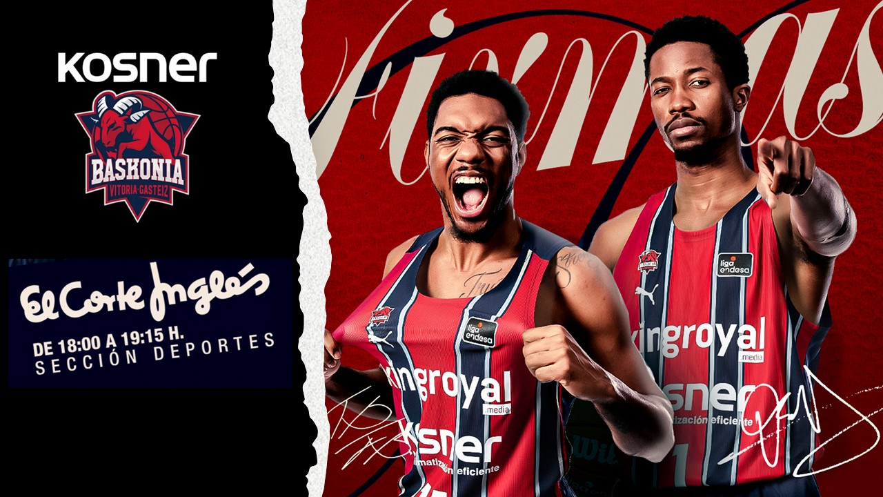 Firma de jugadores del Baskonia Mamadi Diakite y Trent Forrest